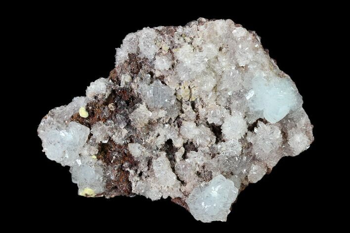 Lustrous Hemimorphite Crystal Cluster with Mimetite - Congo #148440